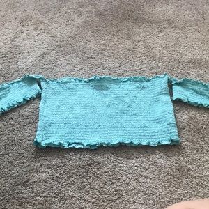 Strapless plus size crop top
